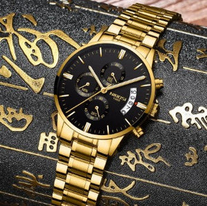 Relógio Gold Luxury